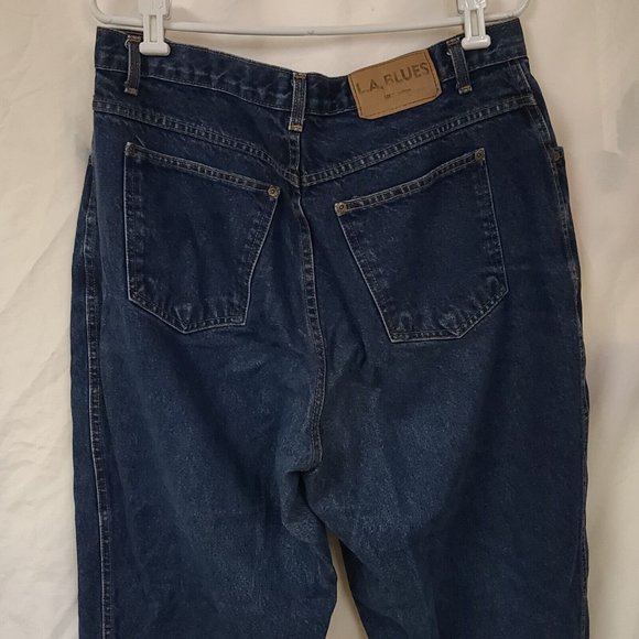 LA Blues Womens 18 Relaxed Fit Tapered High Waist MOM Denim Jeans 34x30 - Picture 5 of 8